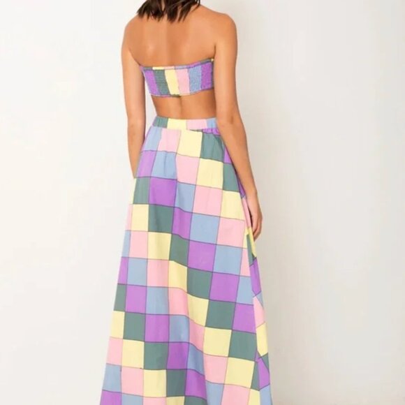 S/W/F CUIXMALA MAXI SKIRT with tie waist belt EUC size M - Picture 3 of 8